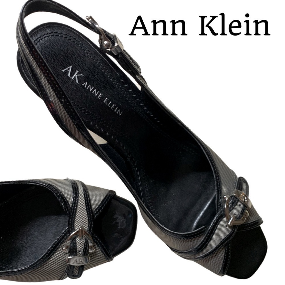 Adorable Ann Klein Peep Toe Summer Heels 👠 Size 9M - Picture 2 of 10